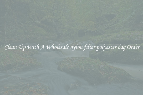 Clean Up With A Wholesale nylon filter polyester bag Order