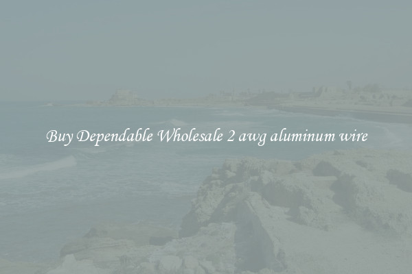 Buy Dependable Wholesale 2 awg aluminum wire