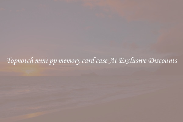 Topnotch mini pp memory card case At Exclusive Discounts