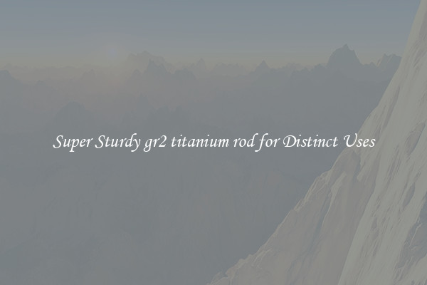 Super Sturdy gr2 titanium rod for Distinct Uses