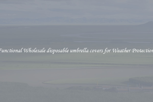 Functional Wholesale disposable umbrella covers for Weather Protection 
