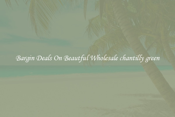 Bargin Deals On Beautful Wholesale chantilly green