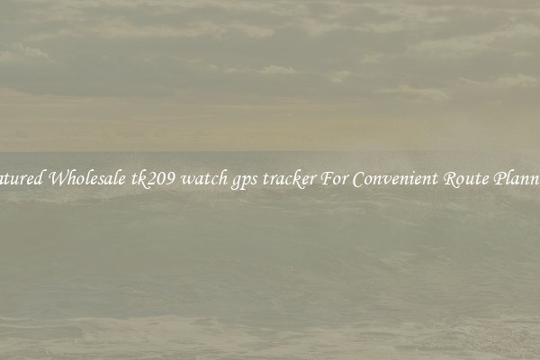 Featured Wholesale tk209 watch gps tracker For Convenient Route Planning 