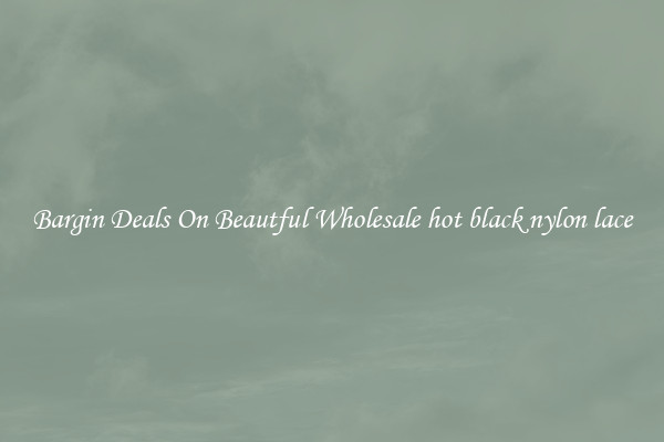 Bargin Deals On Beautful Wholesale hot black nylon lace